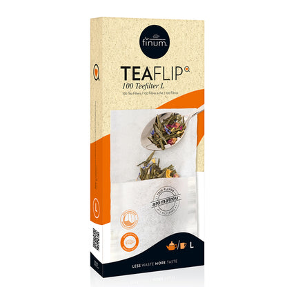 Finum TeaFlip Filters x100 Large for Loose Leaf Tea