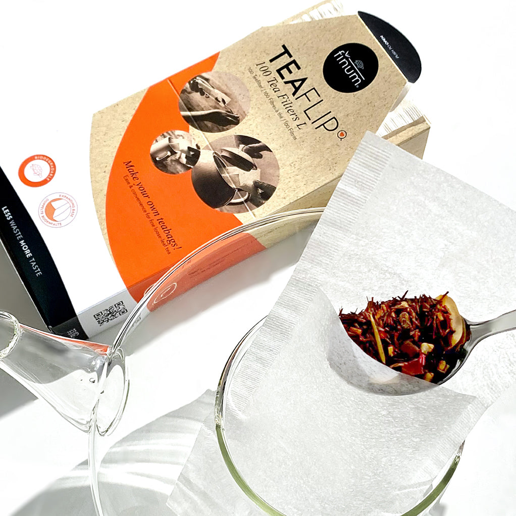 Finum TeaFlip Filters x100 Large for loose leaf tea